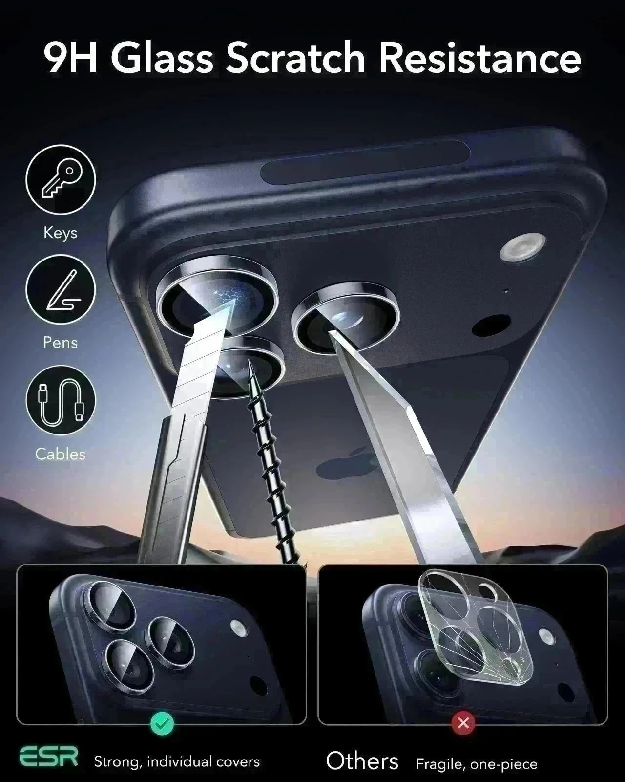 iPhone 17 Pro Bundle Cyber Tough Magnetic Case (Stash Stand) and Armorite Pro Privacy Screen Protector - Orange - Image 11
