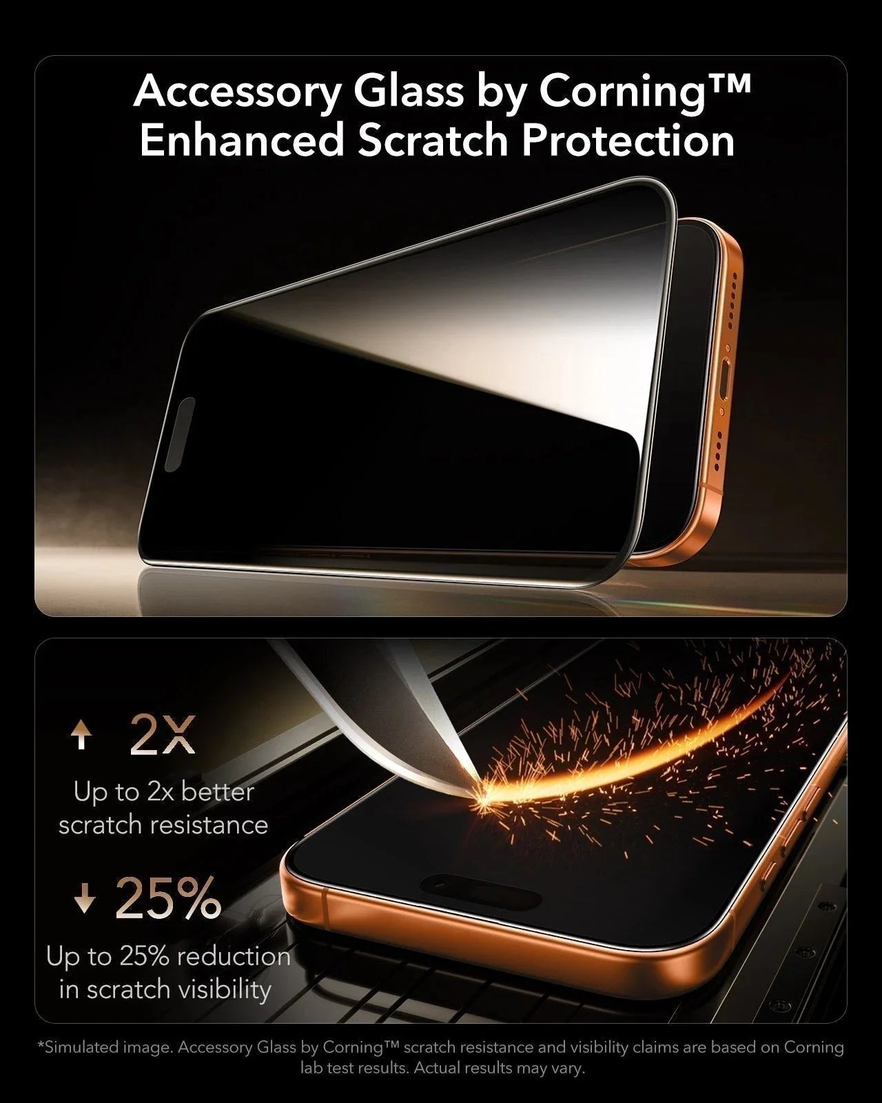 iPhone 17 Pro Bundle Cyber Tough Magnetic Case (Stash Stand) and Armorite Pro Privacy Screen Protector - Orange - Image 4