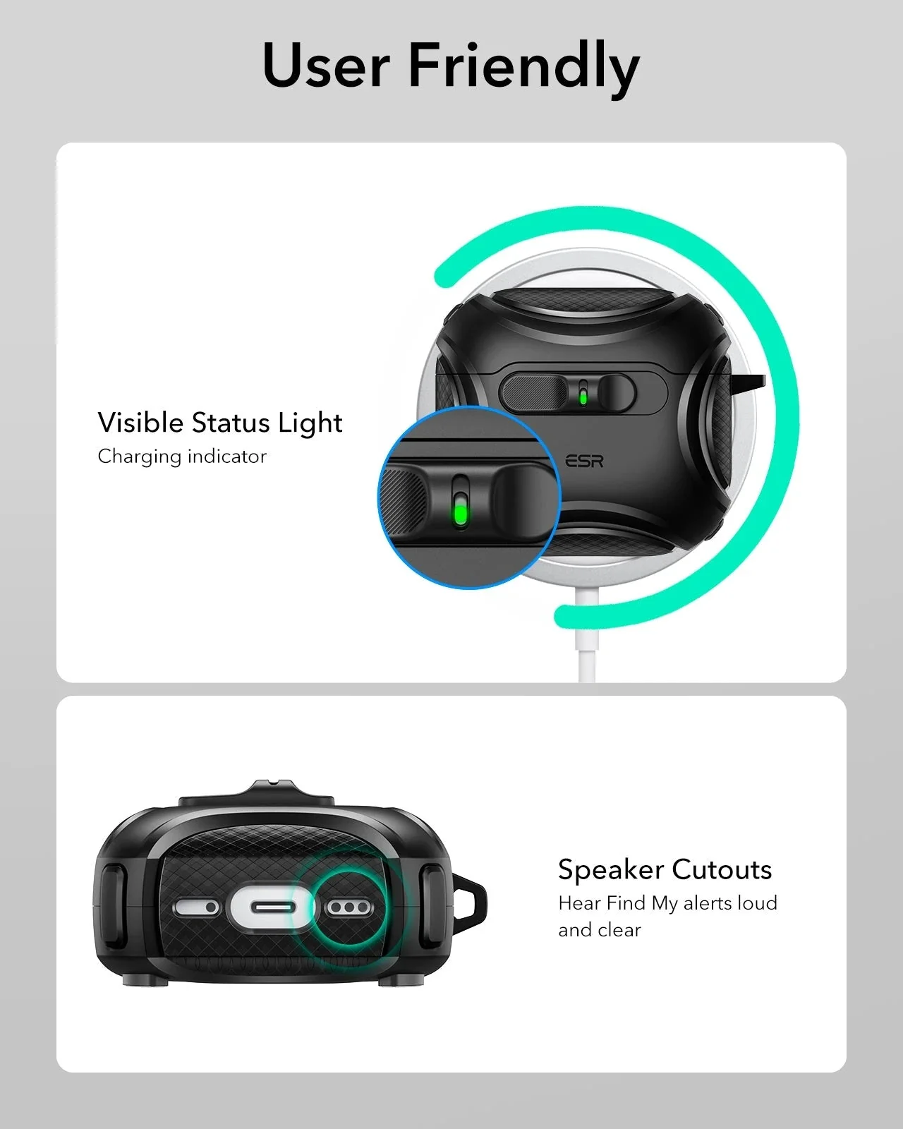 Cyber FlickLock Snap-and-Charge Bundle for AirPods 4 - Dark Blue - Image 10