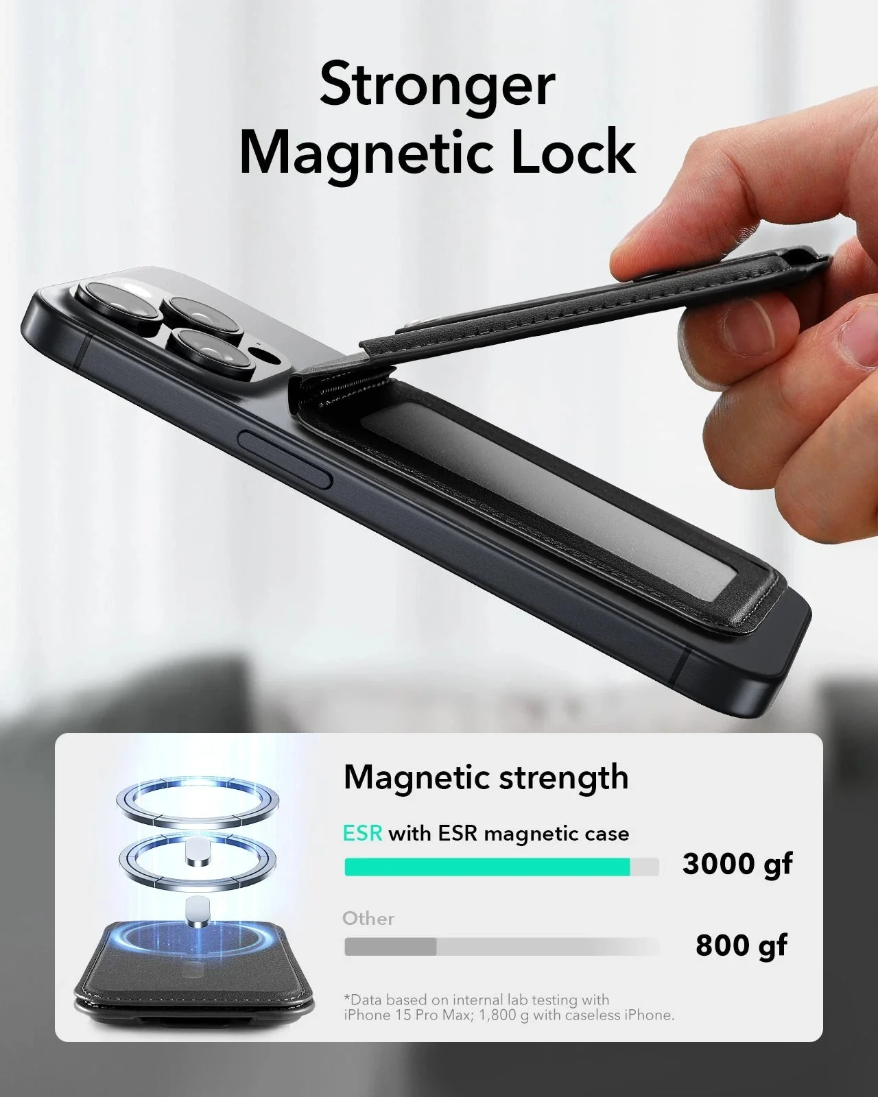 Grip Wallet Stand (HaloLock) - Brown - Image 5
