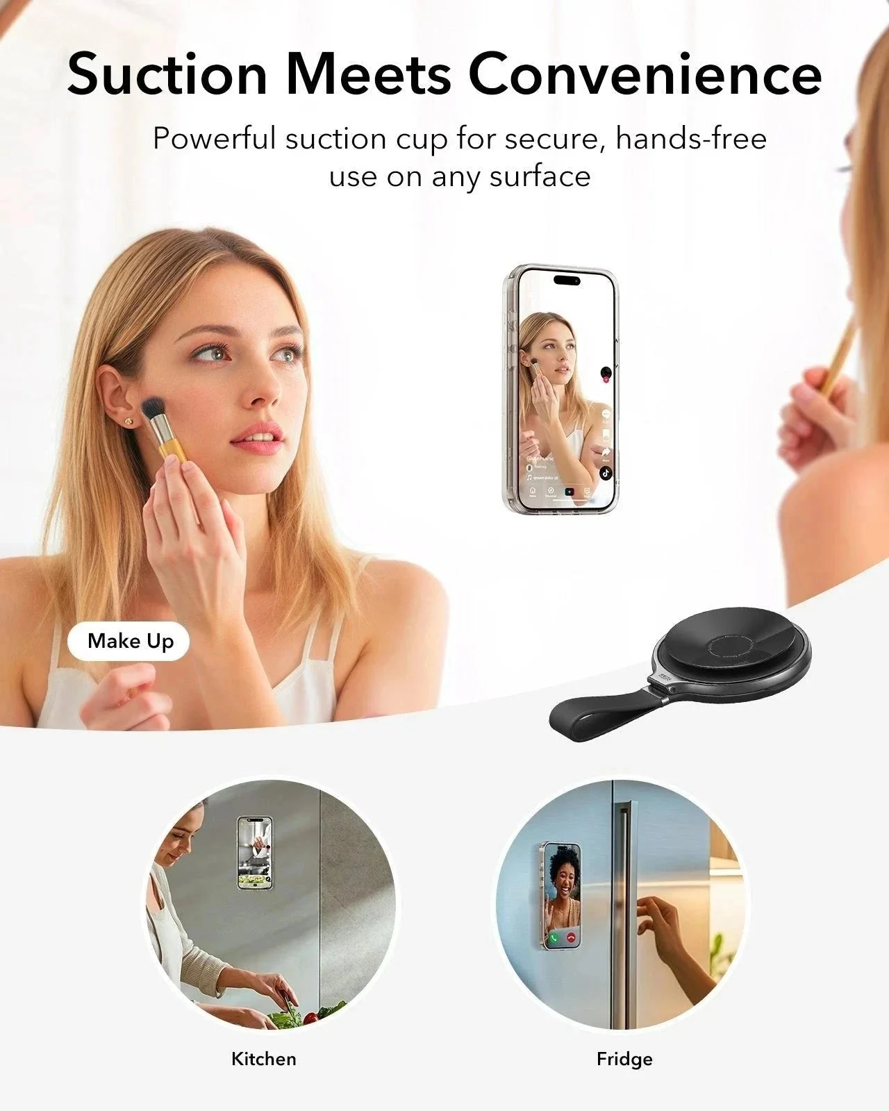 ESR HaloLock Suction Phone Mount (Ring Stand) - Pink - Image 4