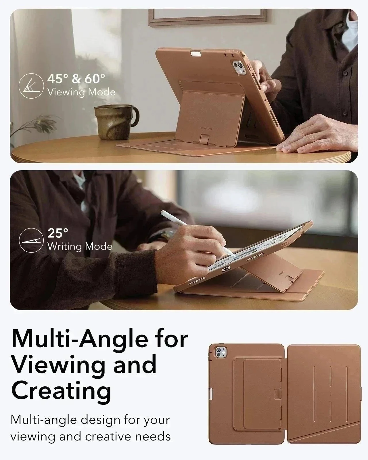 iPad Pro 11ʺ (2025) Flip Transformation Bundle - Brown - Image 6