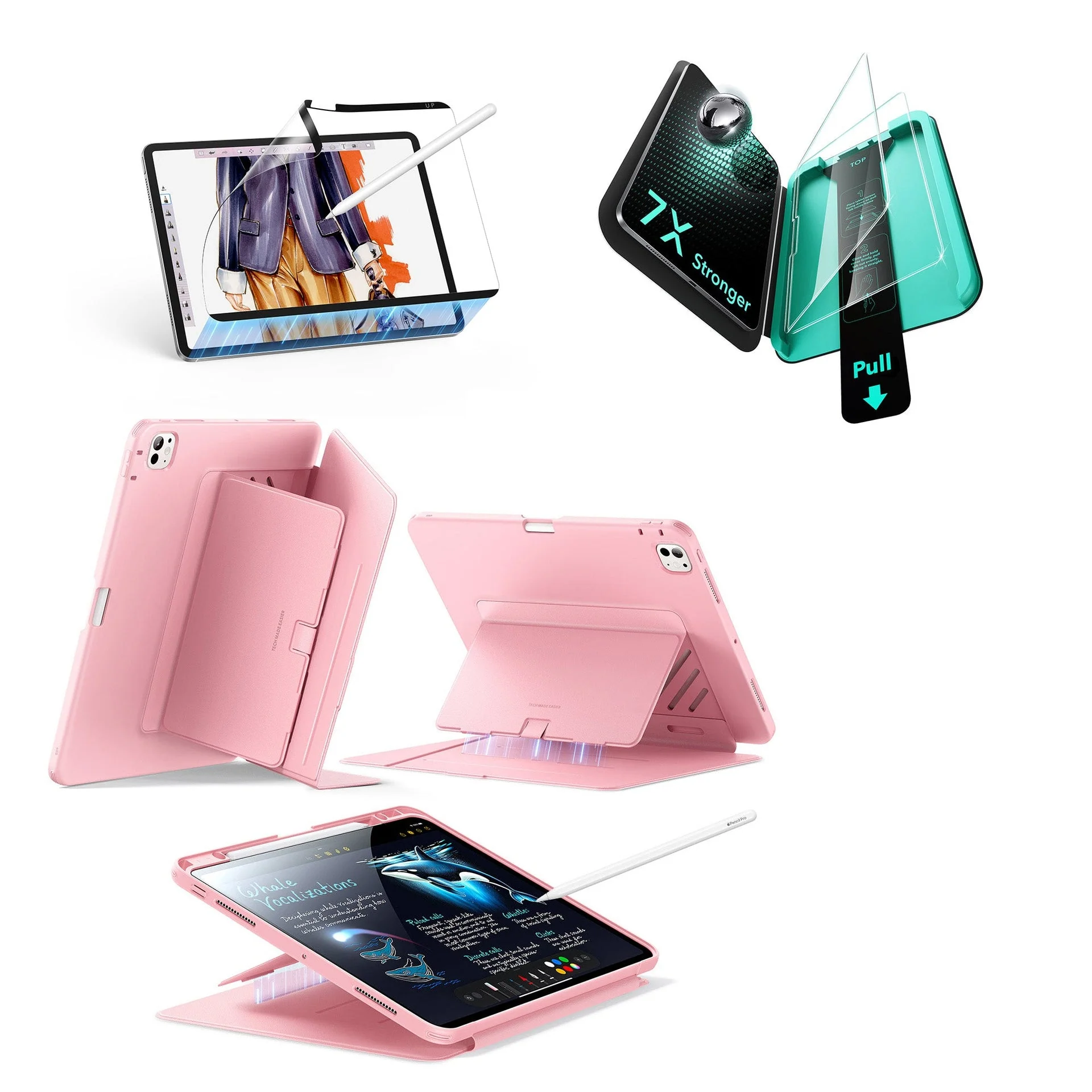 iPad Pro 11ʺ (2025) Flip Transformation Bundle - Pink