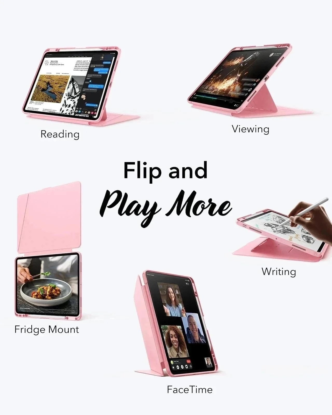 iPad Pro 11ʺ (2025) Flip Transformation Bundle - Pink - Image 2