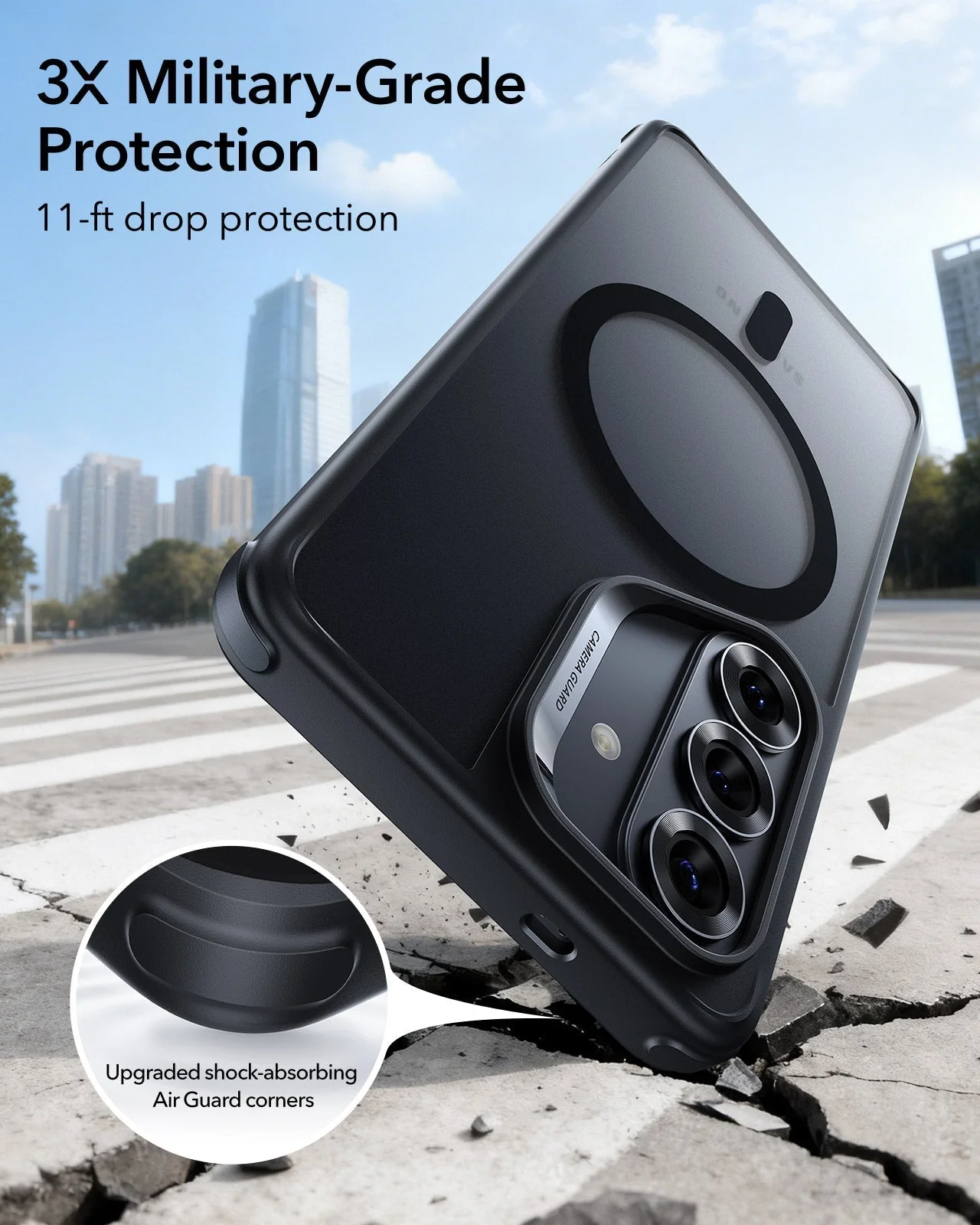 Galaxy S26 Classic Hybrid Magnetic Case - Frosted Black - Image 3