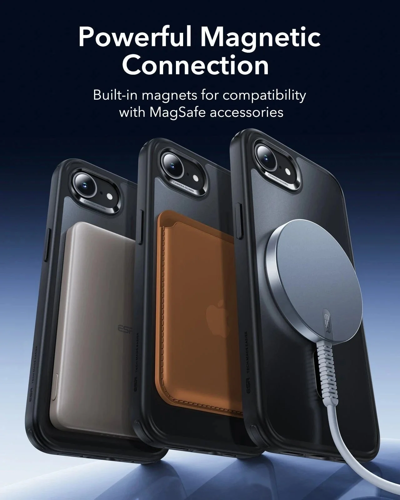 iPhone 17e Bundle Classic Hybrid Magnetic Case & Armorite® Screen Protector - Frosted Black - Image 5
