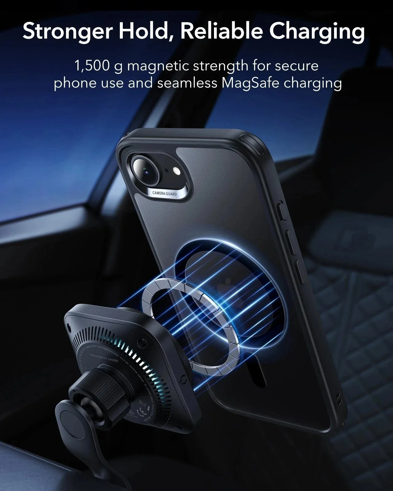iPhone 17e Bundle Classic Hybrid Magnetic Case & Armorite® Screen Protector - Frosted Black - Image 6
