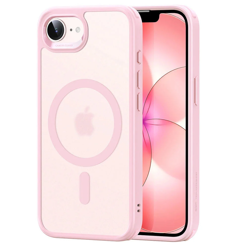 iPhone 17e Classic Hybrid Magnetic Case - Frosted Bubblegum Pink