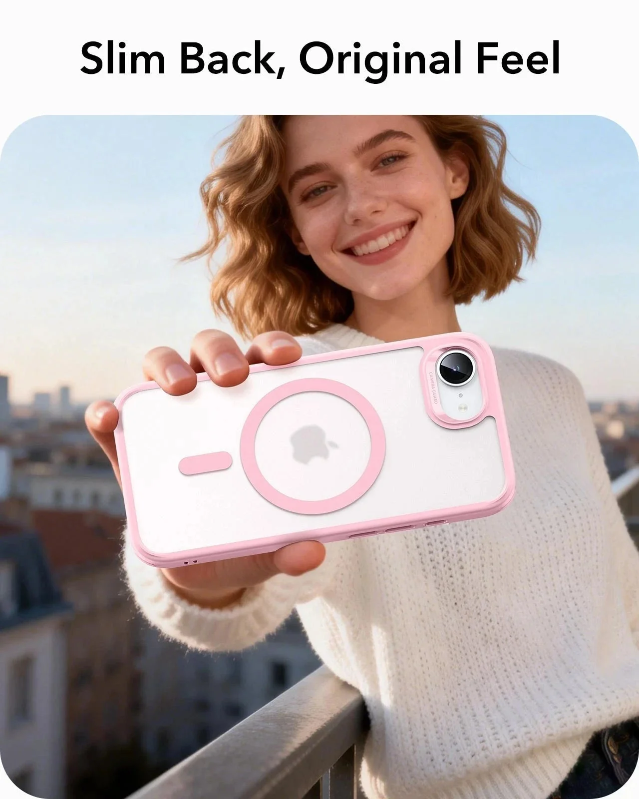 iPhone 17e Classic Hybrid Magnetic Case - Frosted Bubblegum Pink - Image 7