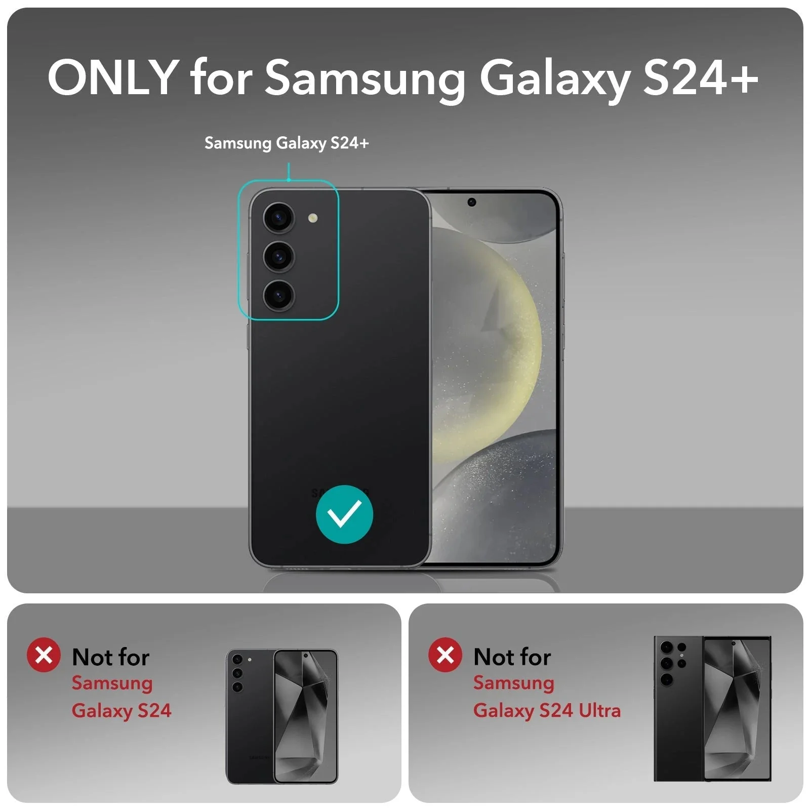 Galaxy S24 Plus Boost Kickstand Case - Clear - Image 8
