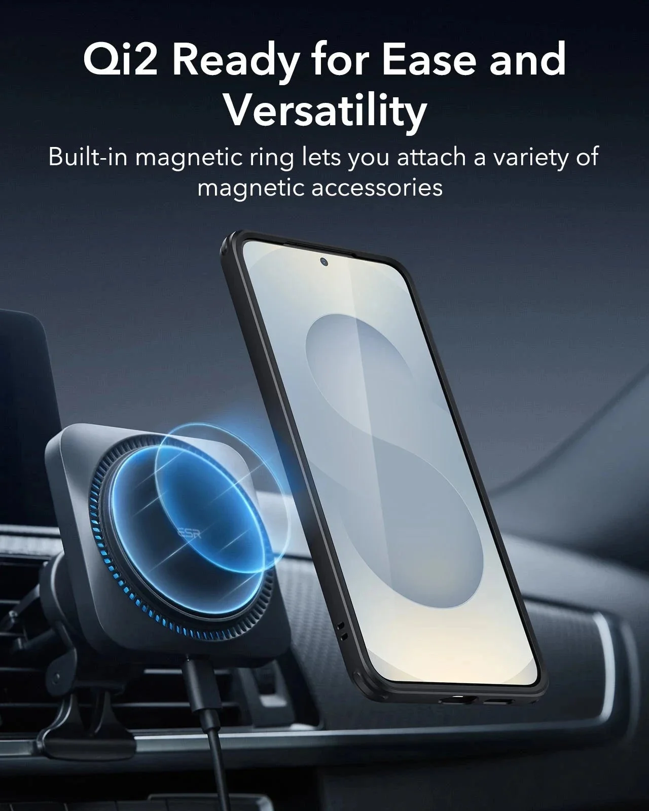 Galaxy S25+ HaloLock Classic Hybrid Case - Clear Black - Image 7