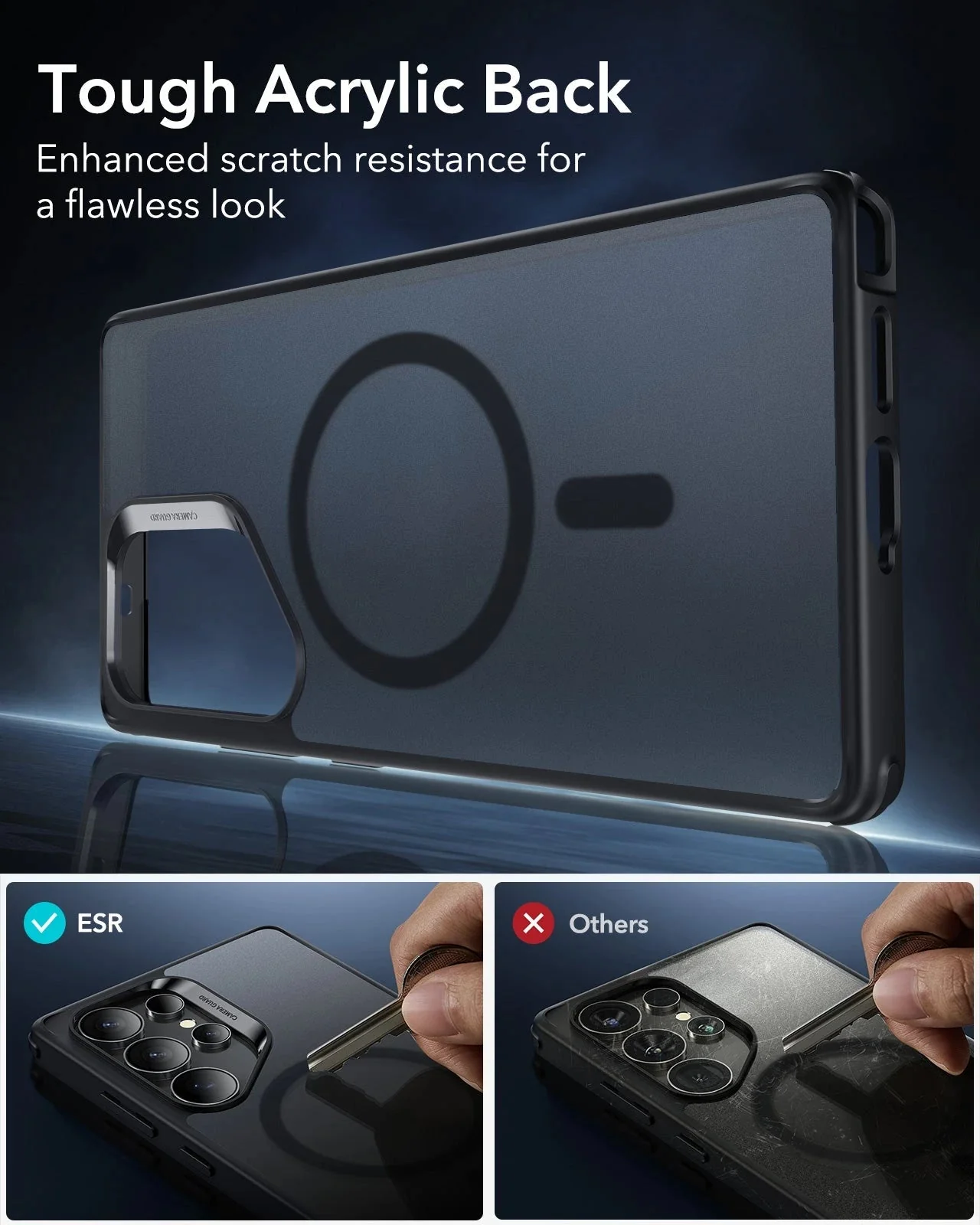 Galaxy S25 Ultra HaloLock Classic Hybrid Case Protection Bundle - Clear - Image 5