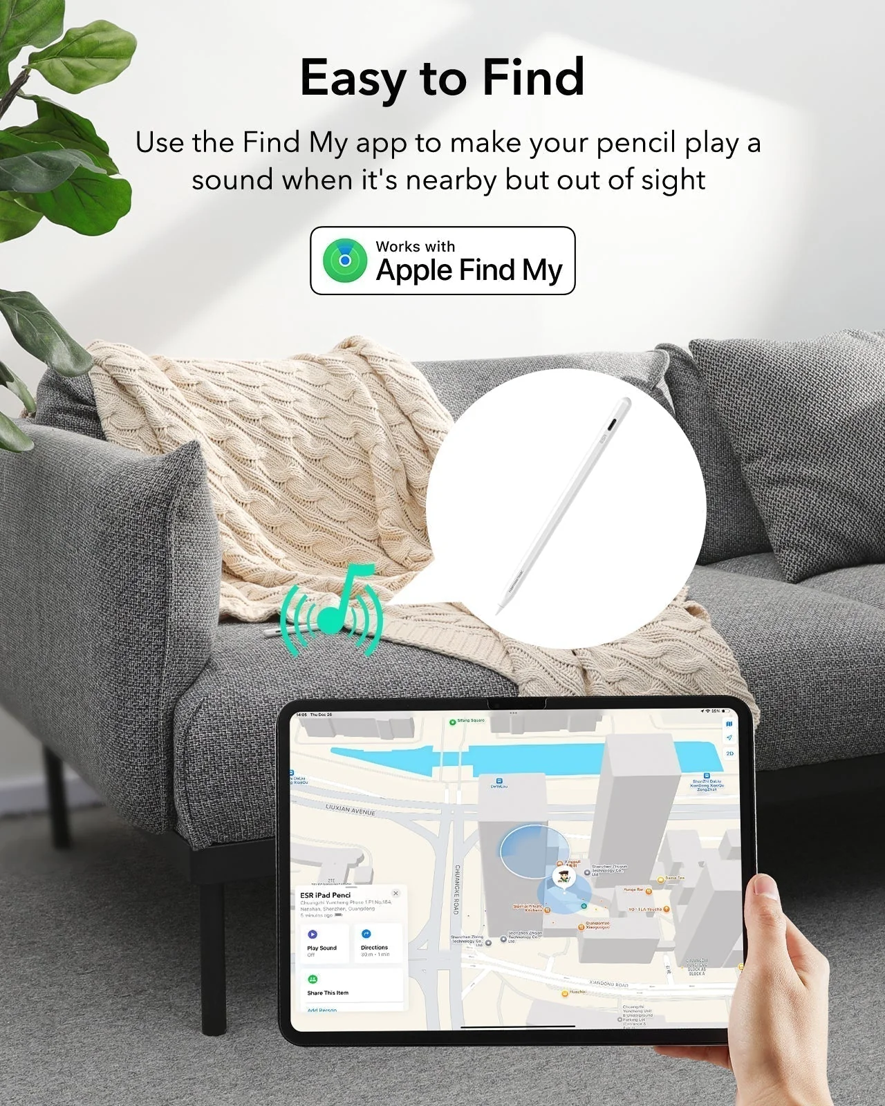 Geo Digital Pencil with Built-in Find My - White - Image 6