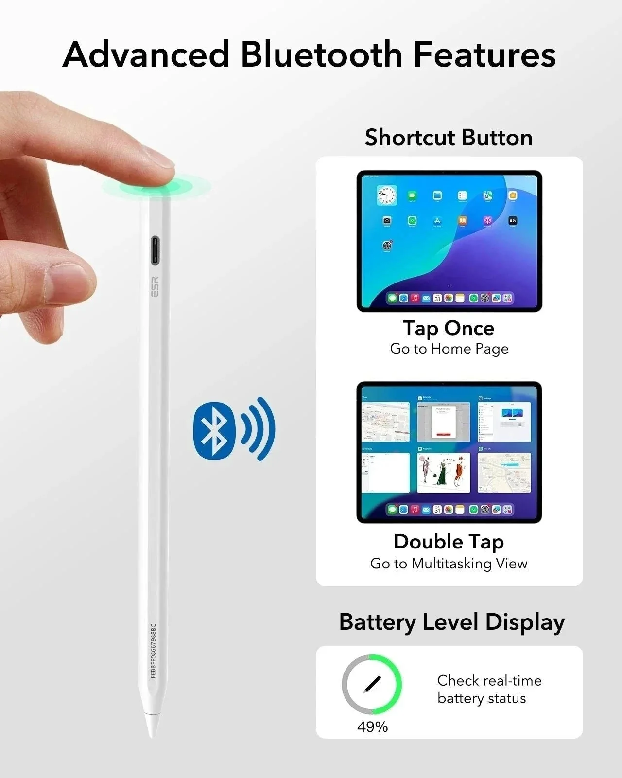 Geo Digital Pencil with Built-in Find My - White - Image 7