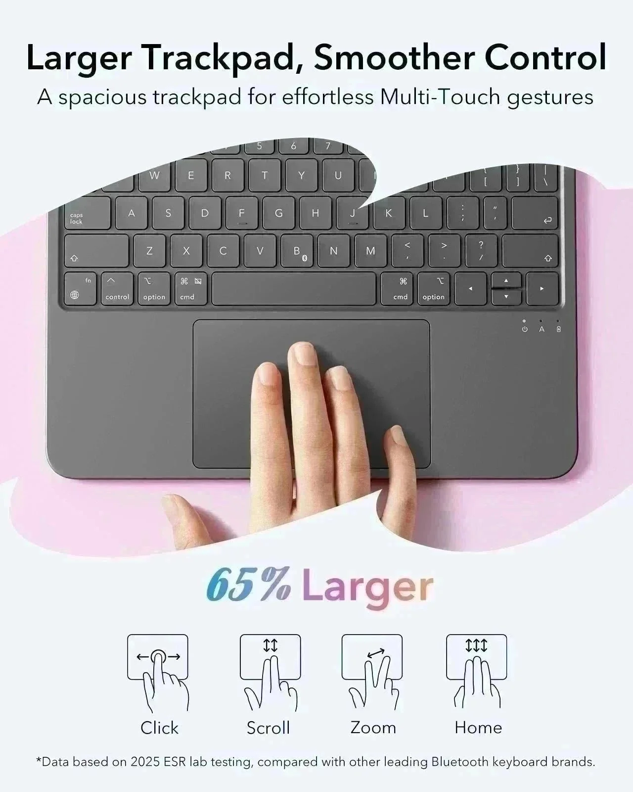 iPad 10th Gen Flex Keyboard Case (Detachable) Transformation Bundle - UK Layout-Dark Gray - Image 5