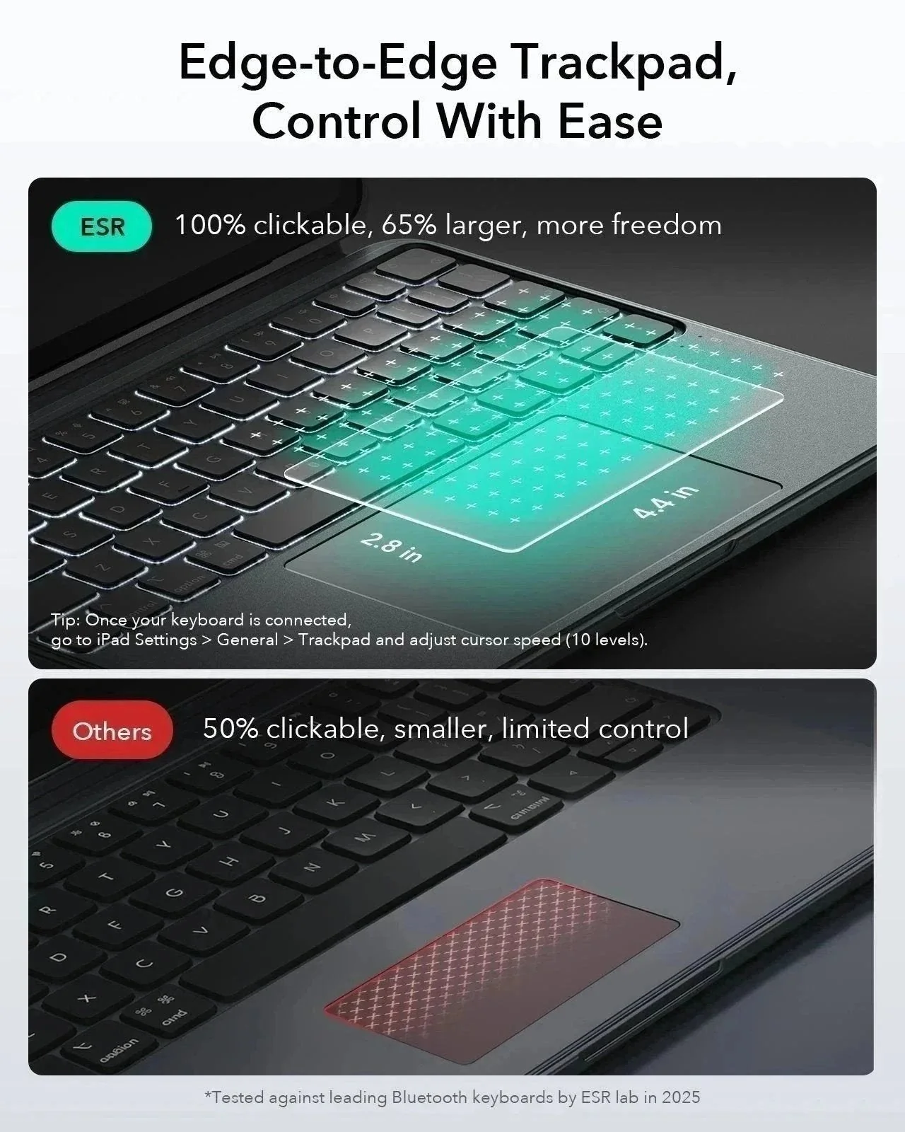 iPad 11" (A16) 2025 Bundle Shift Keyboard Case with Geo Digital Pencil -UK Layout-Dark Gray - Image 7