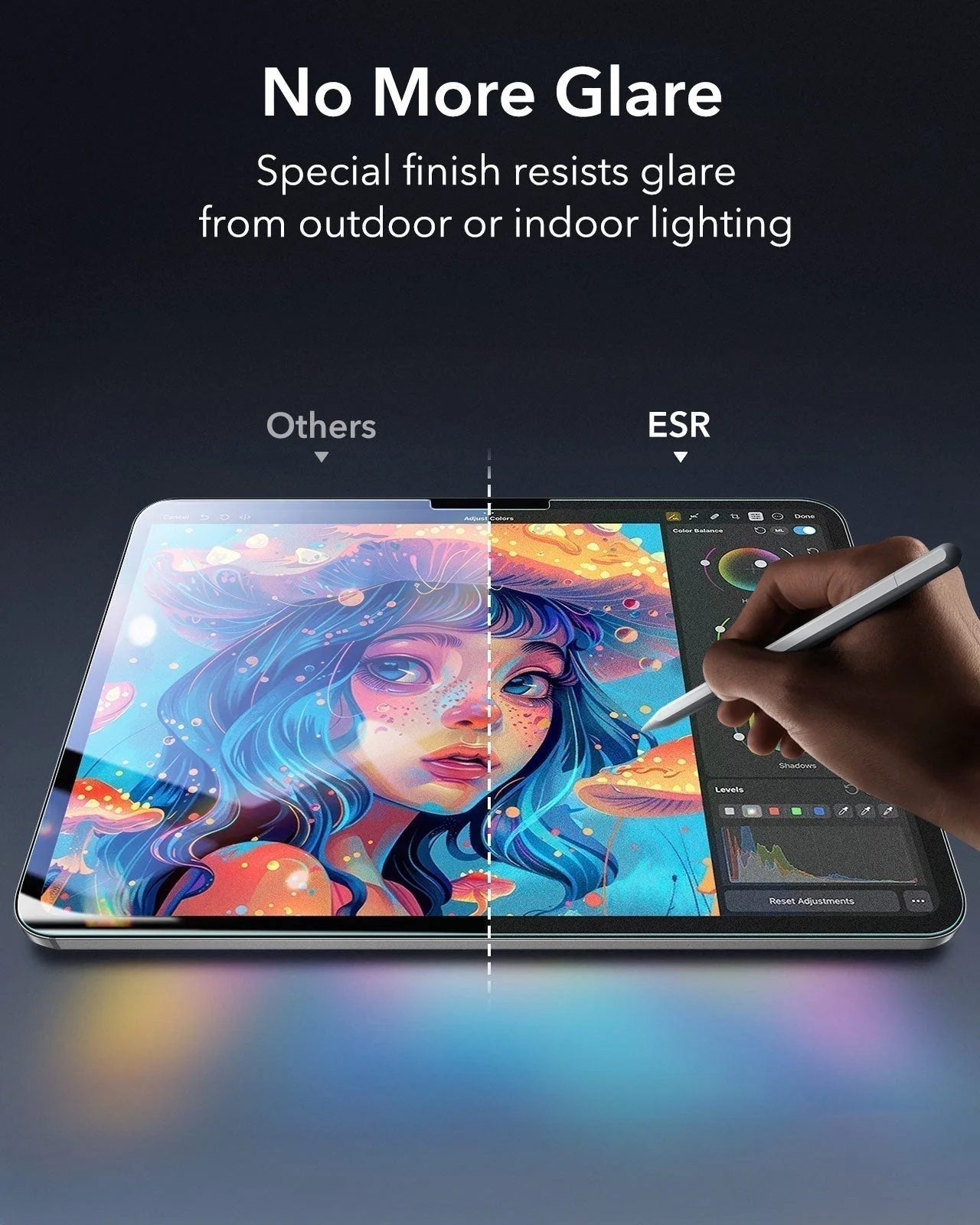 iPad Pro 11" (2025) Bundle Shift Magnetic Case & Armorite® Paper-Feel Protection - Gray - Image 14