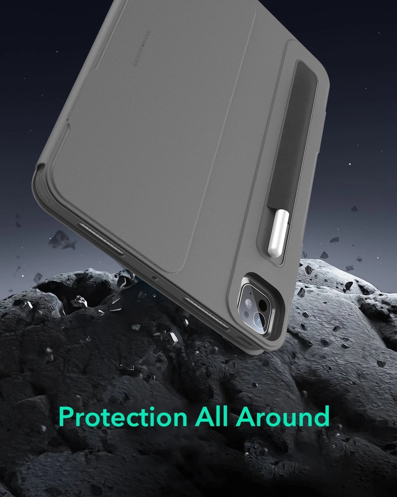 iPad Pro 11" (2025) Bundle Shift Magnetic Case & Armorite® Paper-Feel Protection - Gray - Image 8