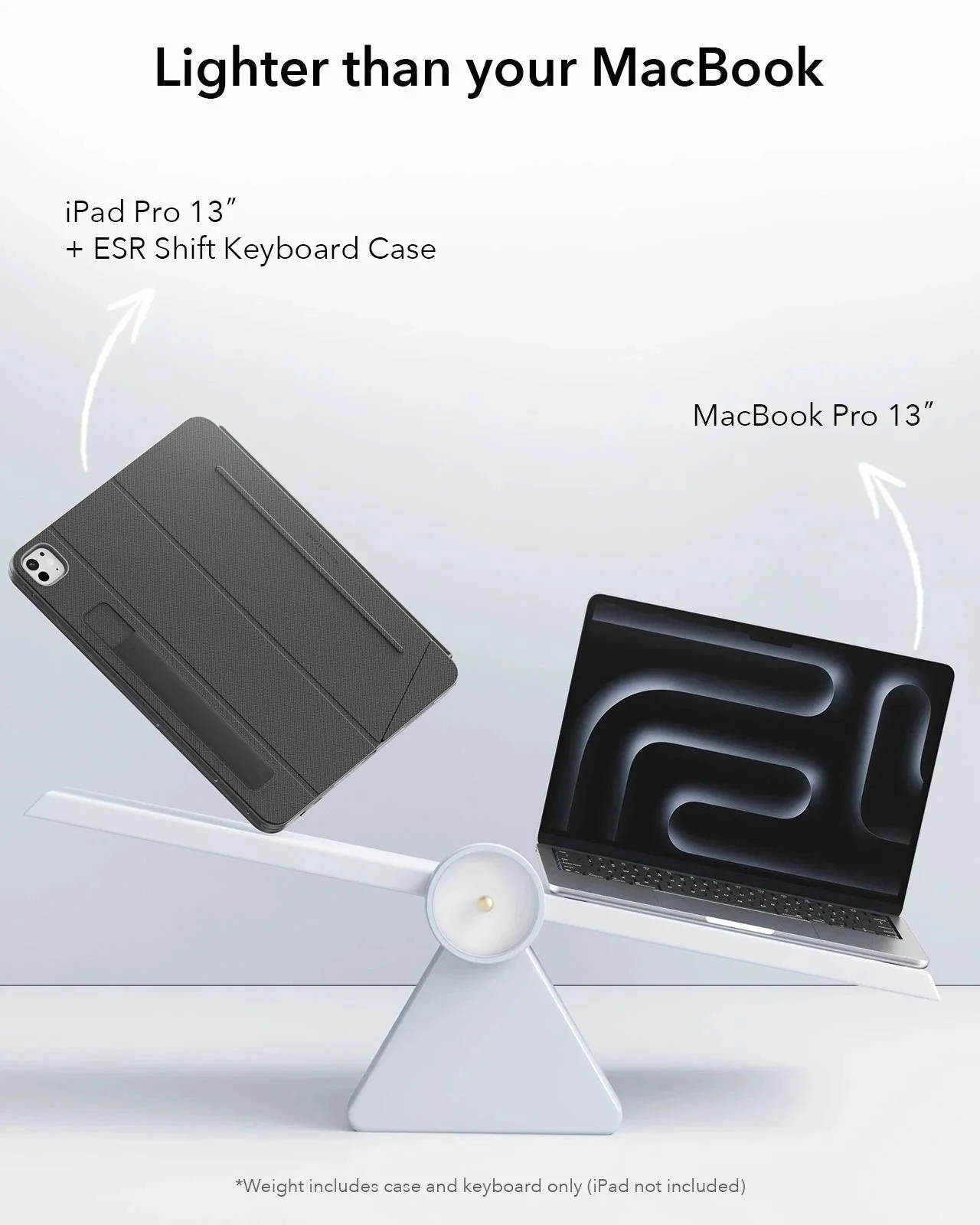 iPad Pro 13" (2025) Bundle Shift Keyboard Case, Geo Digital Pencil, and Screen Protectors - UK Layout - Dark Gray - Image 8