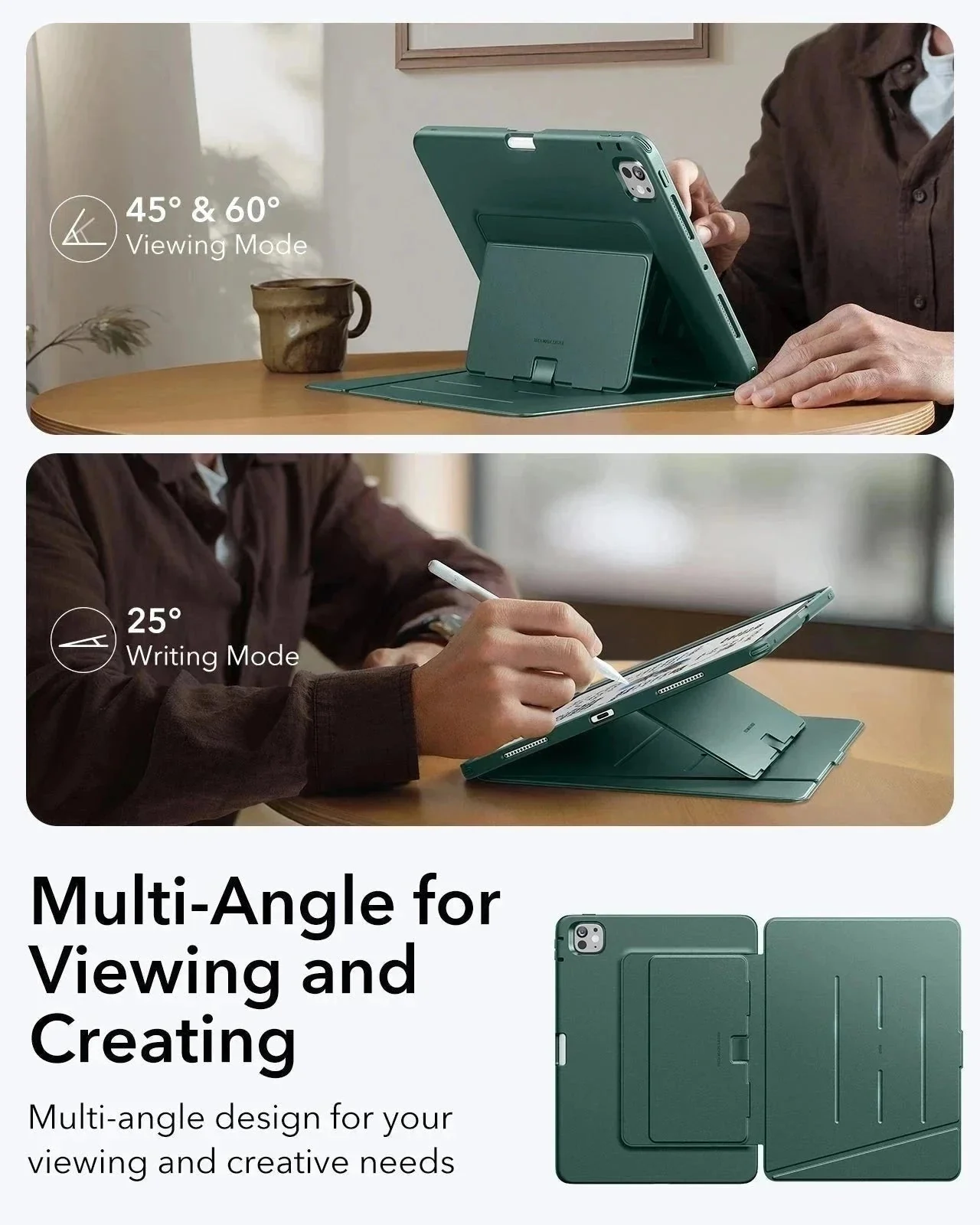 iPad Pro 13ʺ (2025) Flip Magnetic Protection Bundle - Green - Image 8