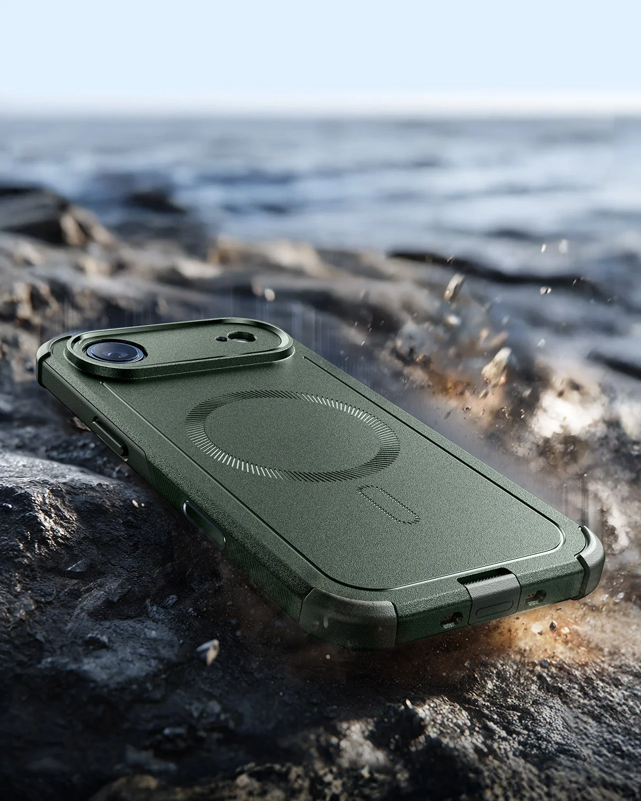 iPhone Air Cyber Tough Magnetic Case (Camera Control) - Olive Green - Image 6
