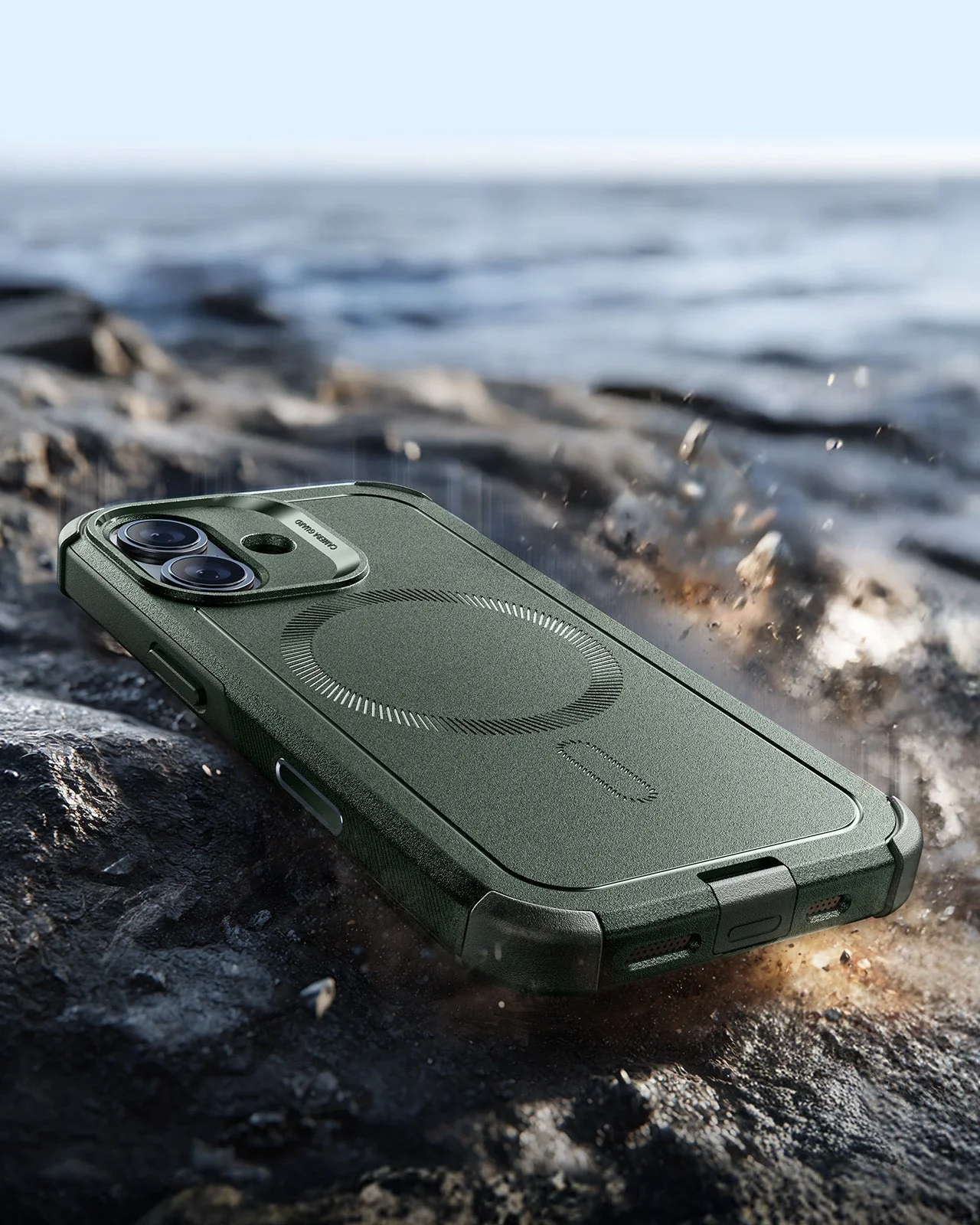 iPhone 17 Cyber Tough Magnetic Case (Camera Control) - Olive Green - Image 6