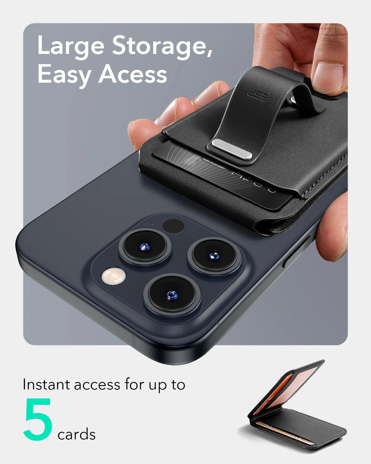 Grip Wallet Stand (HaloLock) - Desert Titanium - Image 6