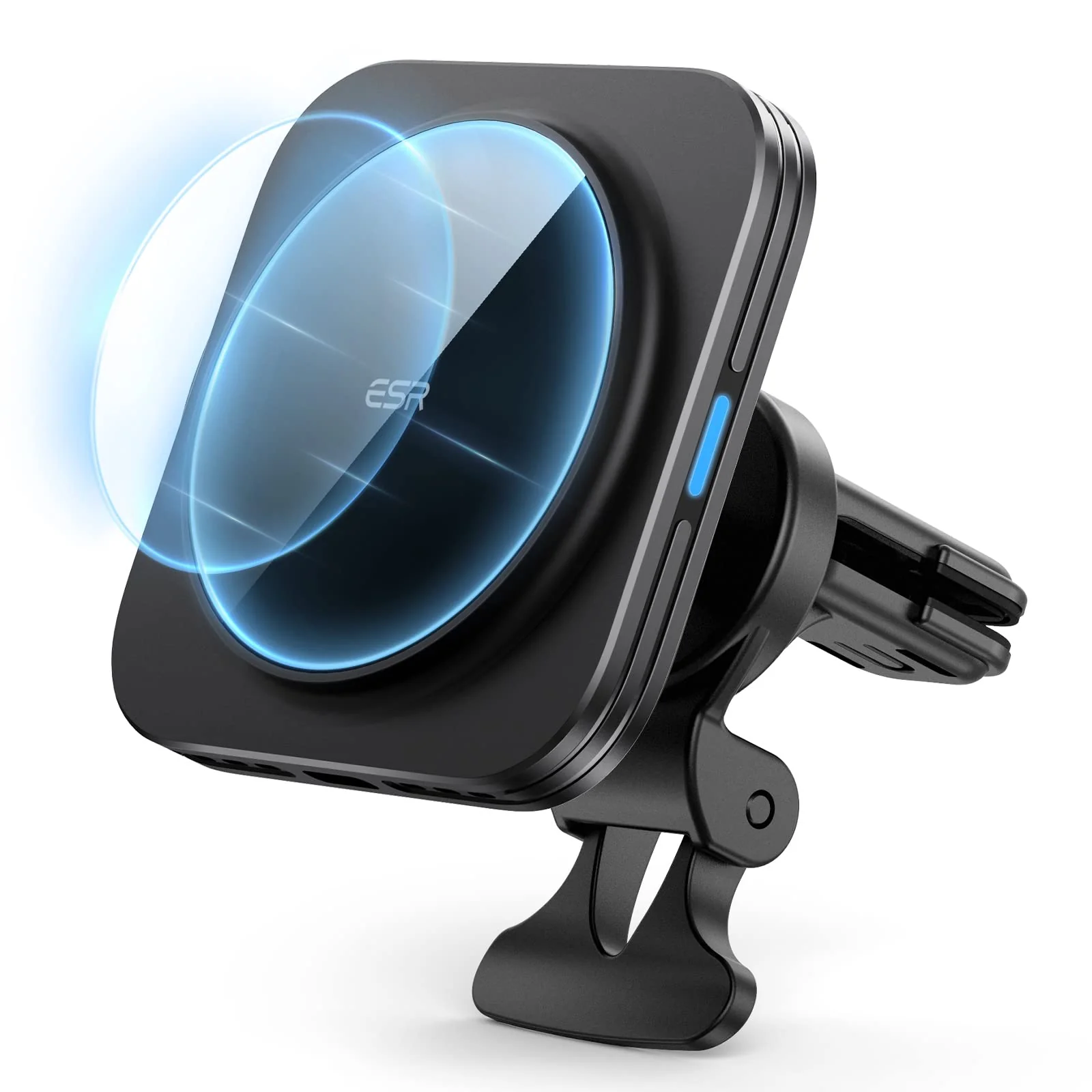 Magnetic Wireless Car Charger (HaloLock) - Black - Image 3