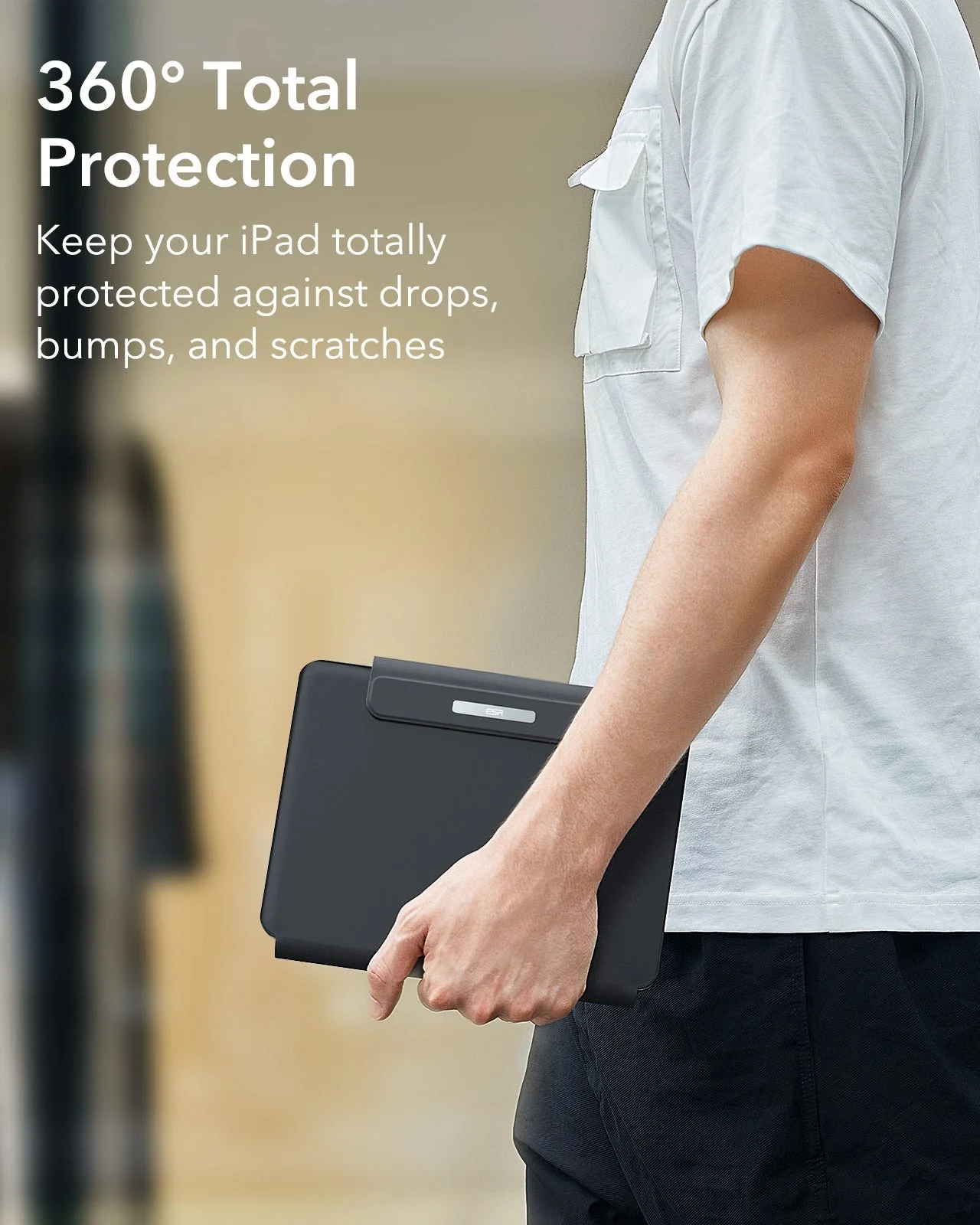 iPad 10th Generation Rebound Magnetic Keyboard Case - UK Layout-Black - Image 8