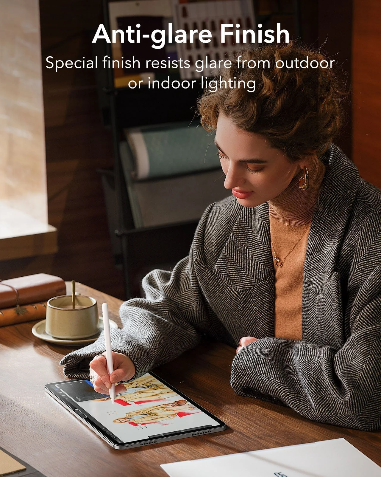 iPad 11" (A16, 2025) Rebound Magnetic Keyboard Case Paper-Feel Bundle - UK Layout-Black - Image 4