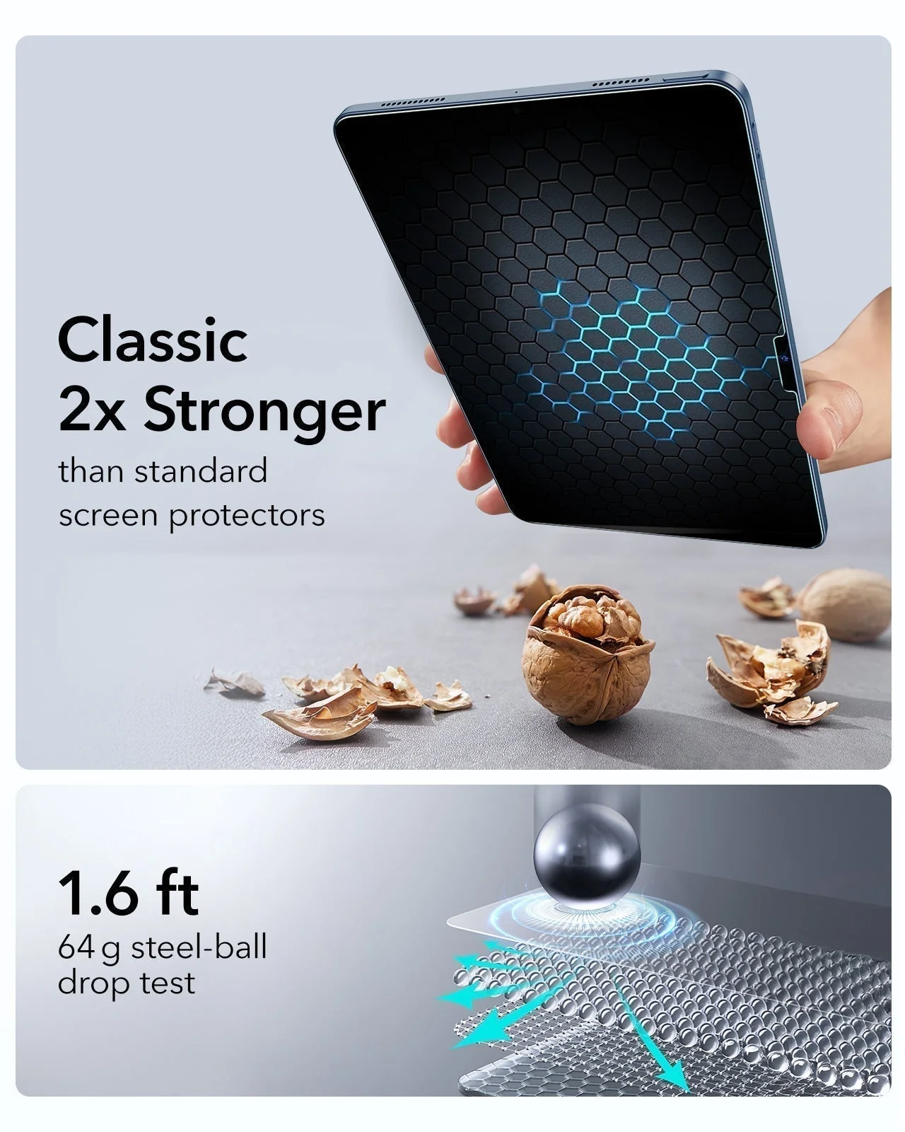 iPad 11" (A16, 2025) Rebound Magnetic Keyboard Case Protection Bundle-UK Layout-Black - Image 13