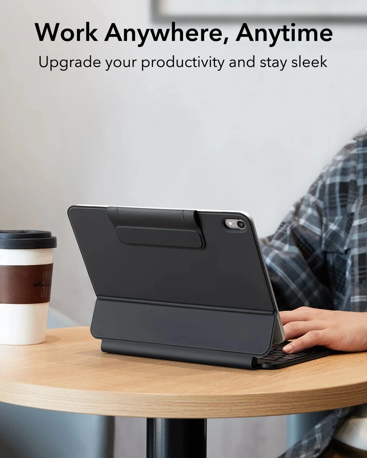 iPad 11" (A16, 2025) Rebound Magnetic Keyboard Case Protection Bundle-UK Layout-Black - Image 8