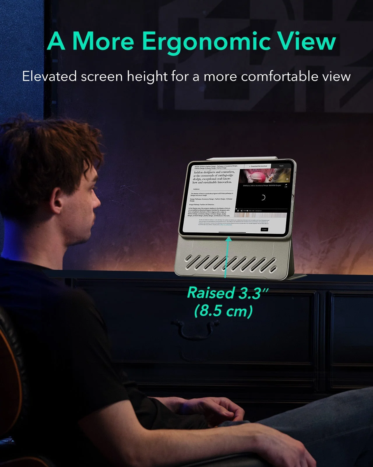 iPad 11" (A16, 2025) Shift Magnetic Case - Titanium - Image 5