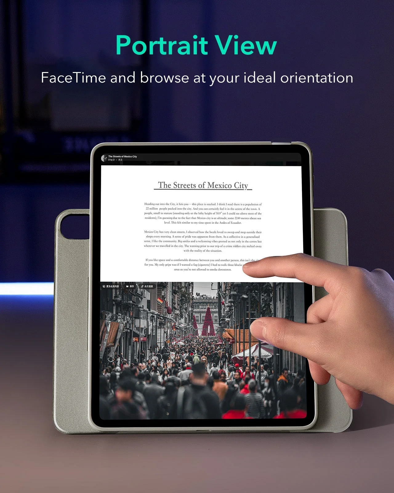 iPad 11" (A16, 2025) Shift Magnetic Case - Titanium - Image 6