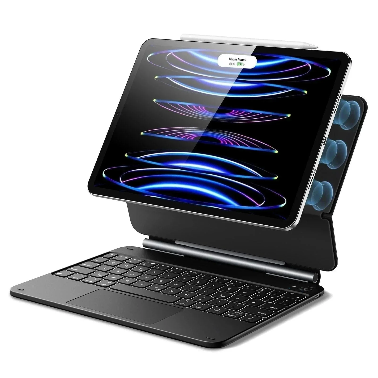 iPad Air 10.9” (5th/4th Gen), and iPad Pro 11” (4th/3rd/2nd/1st Gen) Rebound Magnetic Keyboard Case - UK Layout-Black