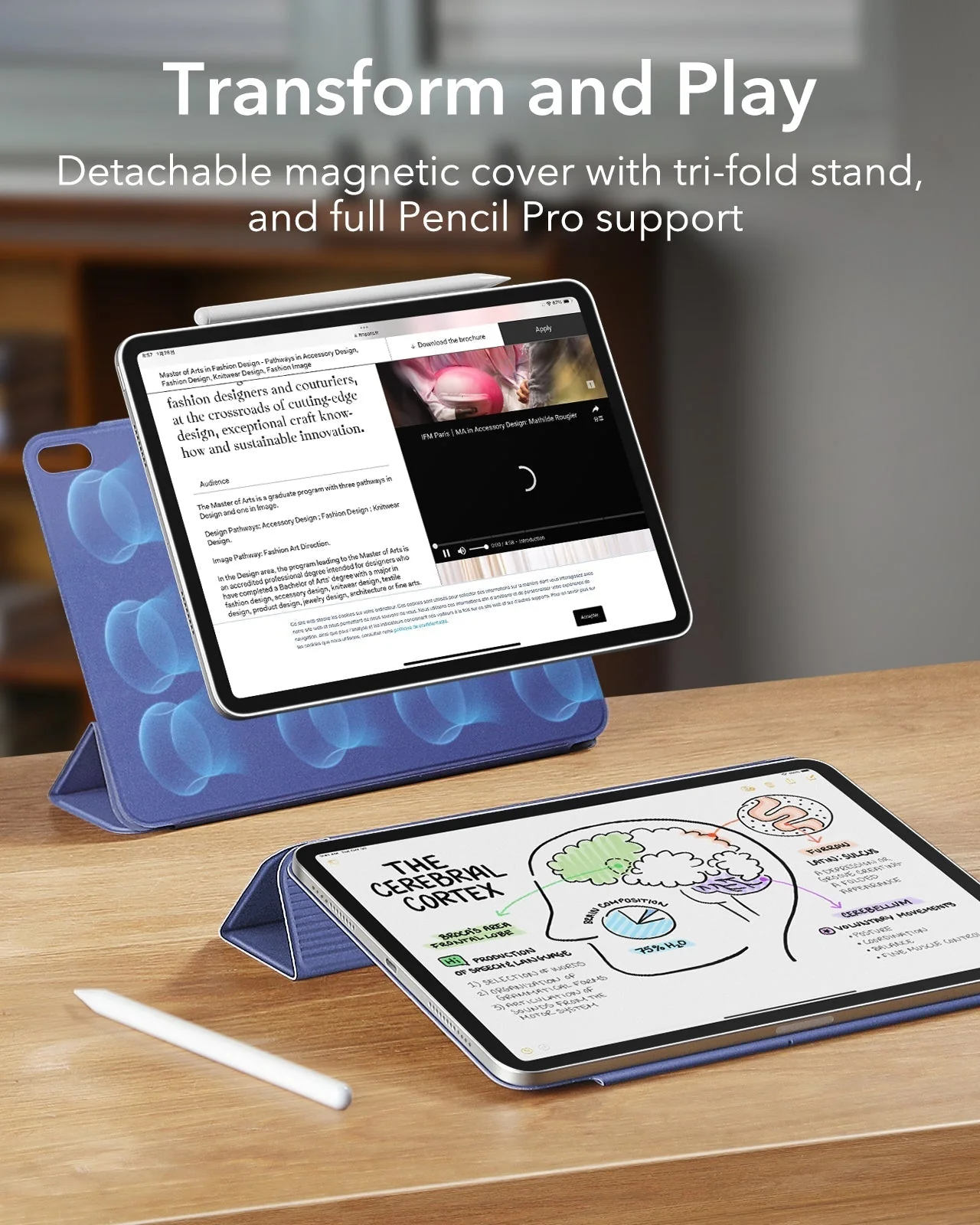 iPad Air 11ʺ (2025/2024) Rebound Art Bundle - Navy Blue - Image 3