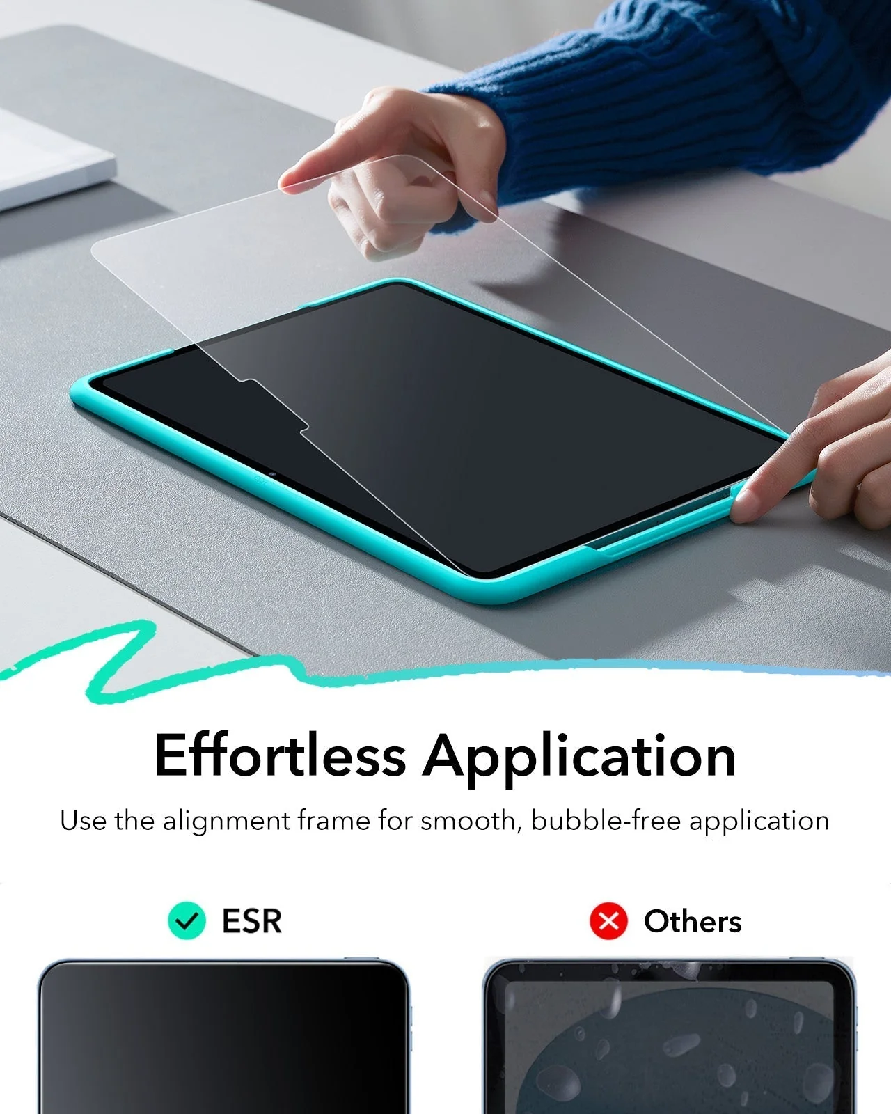 iPad Air 11" (2025) Paper-Feel Tempered-Glass Screen Protector Set - 2 Paper-Feel Tempered-Glass + 2 UltraFit Classic - Image 4