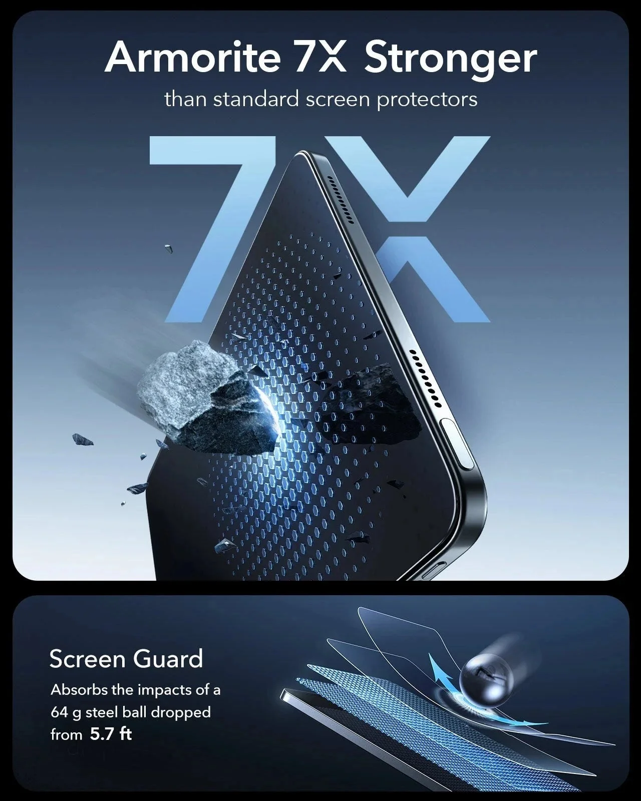 iPad Air 11" (M4) 2026 UltraFit Armorite®  Screen Protector - 2 Pack - Image 5