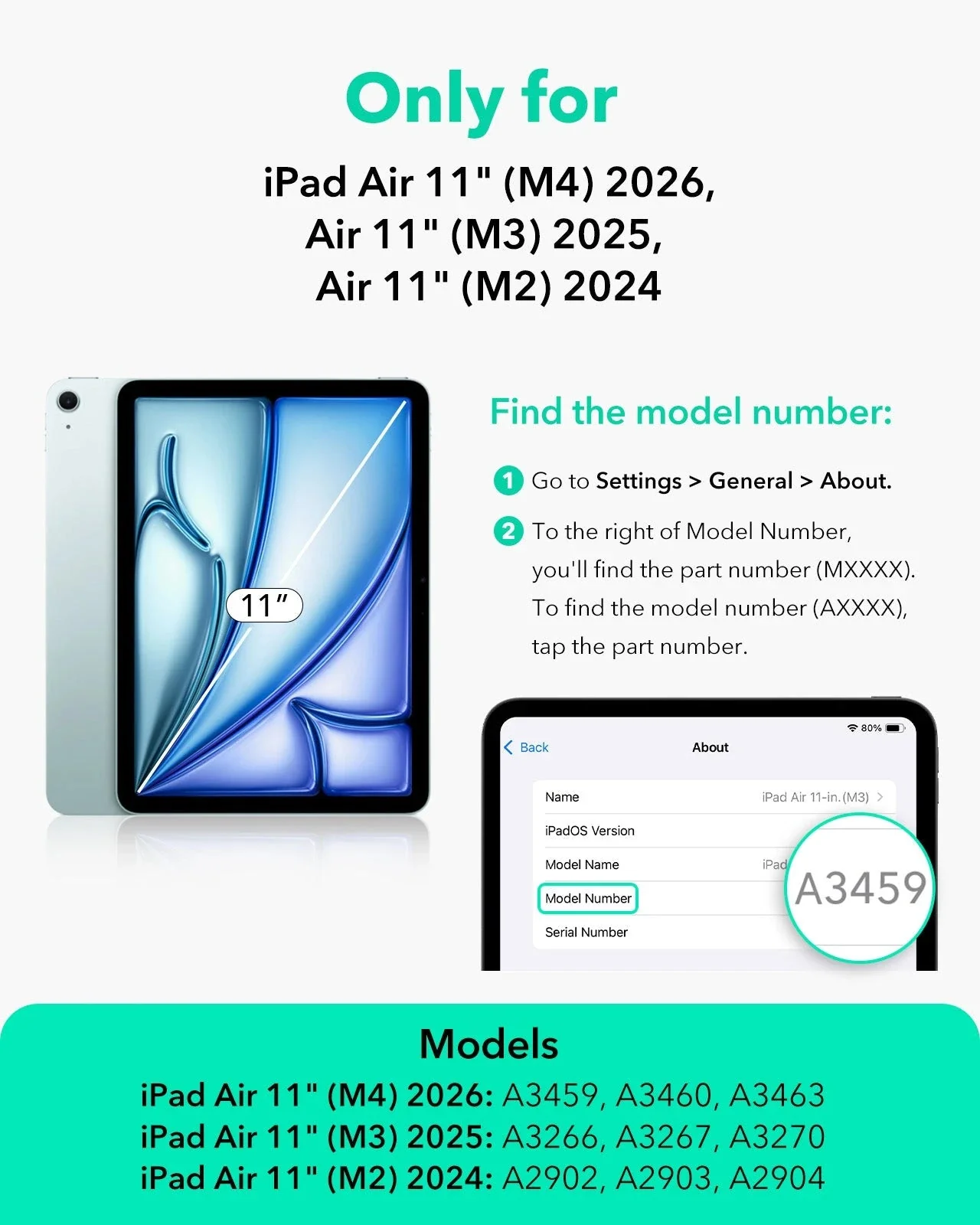 iPad Air 11" (M4) 2026 UltraFit Armorite® Paper-Feel Screen Protector – 2 Pack - Image 2