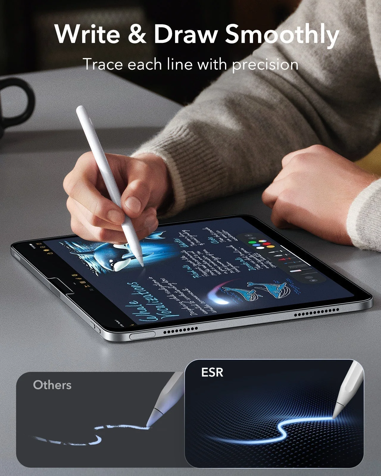 iPad Air 11" (M4) 2026 UltraFit Armorite® Paper-Feel Screen Protector – 2 Pack - Image 4