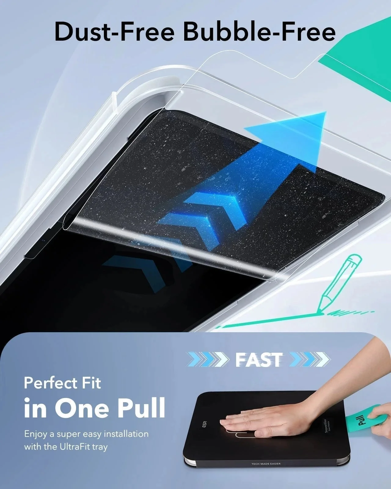 iPad Air 11" (M4) 2026 UltraFit Classic Paper-Feel Screen Protector – 2 Pack - Image 5