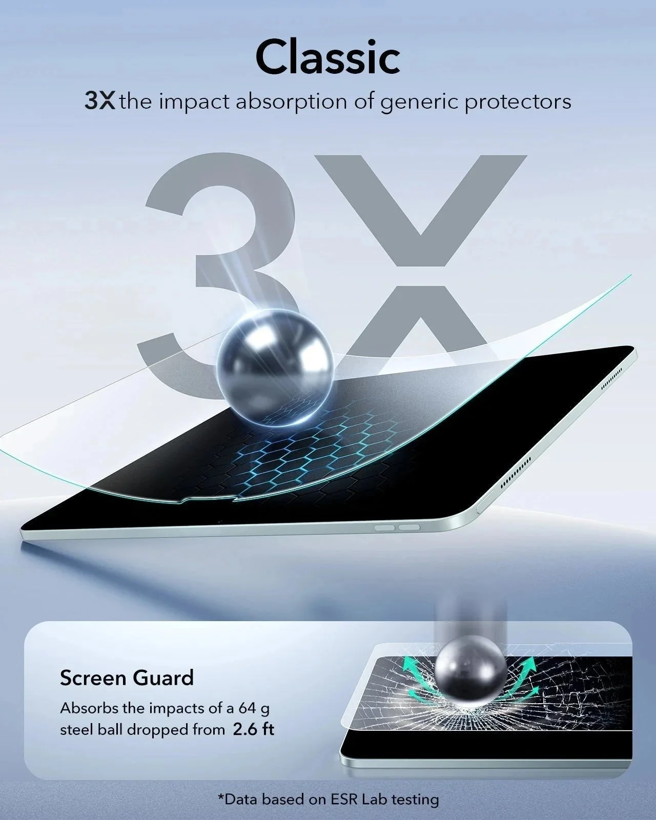 iPad Air 11" (M4) 2026 UltraFit Classic Paper-Feel Screen Protector – 2 Pack - Image 6