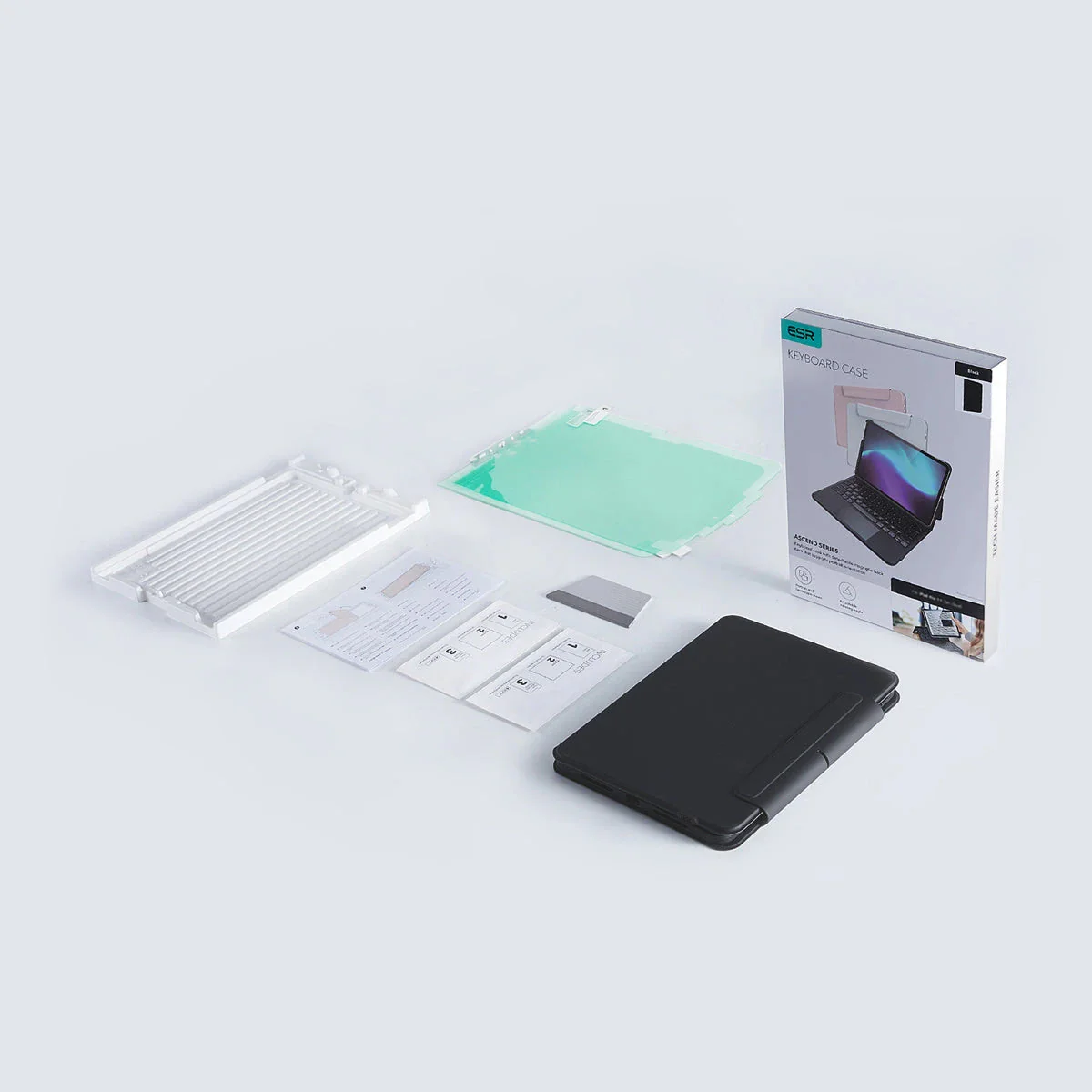 iPad Air 13ʺ (2024) Ascend Keyboard Case Paper-Feel Bundle - UK Layout-Black - Image 3