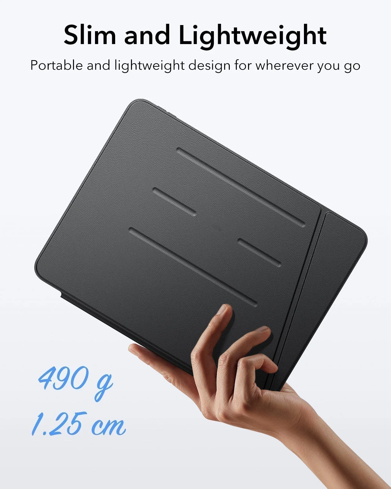 iPad Air 13" (2024) Flip Magnetic Case with Pencil Holder - Starlight - Image 8
