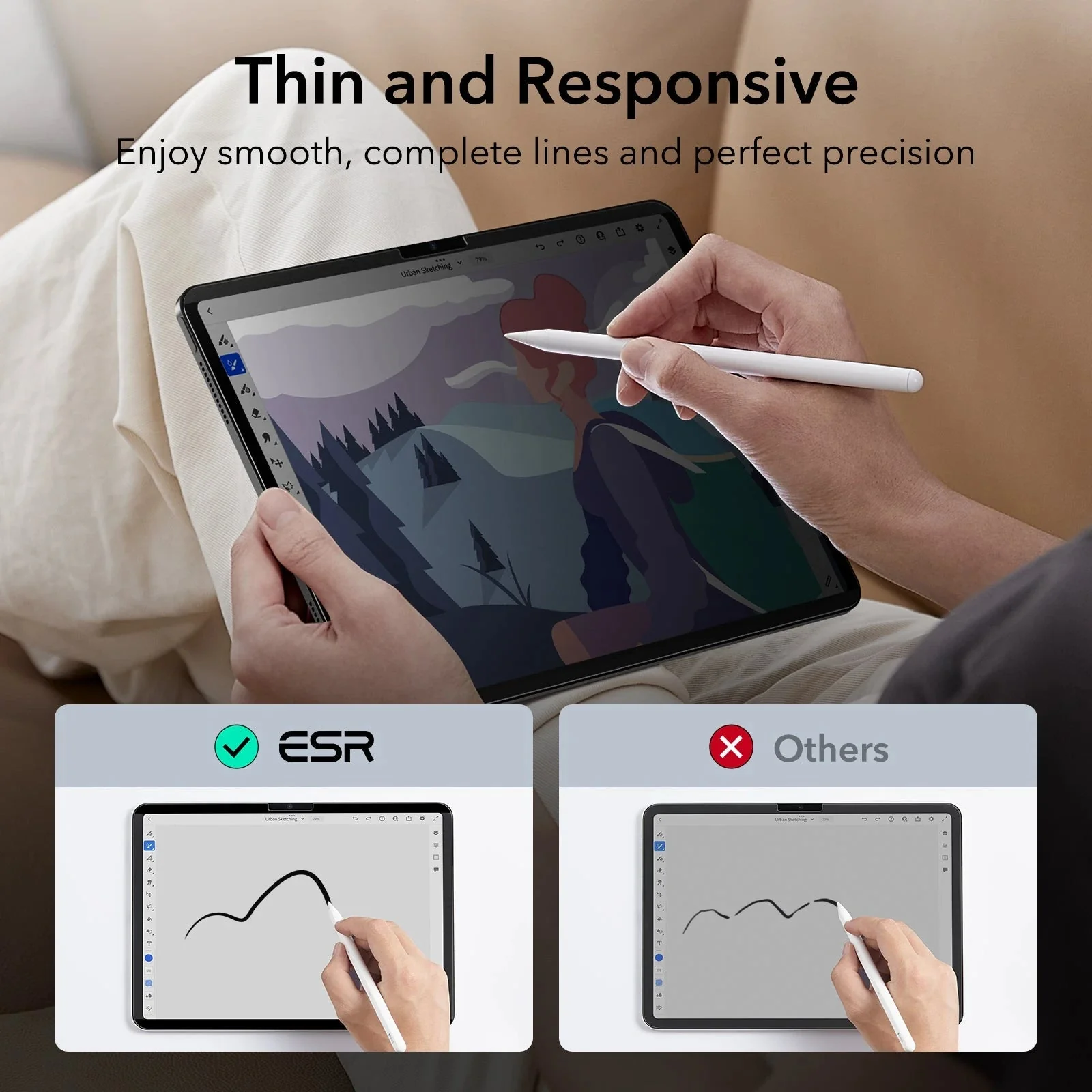 iPad Air 13" (2024) Magnetic Privacy Screen Protector - 1 Pack - Image 6