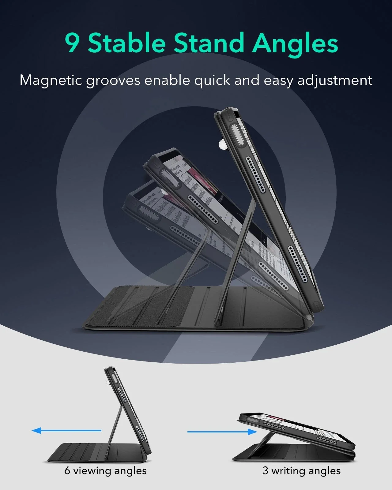iPad Air 13ʺ (2024) Shift Magnetic Case - Black - Image 5