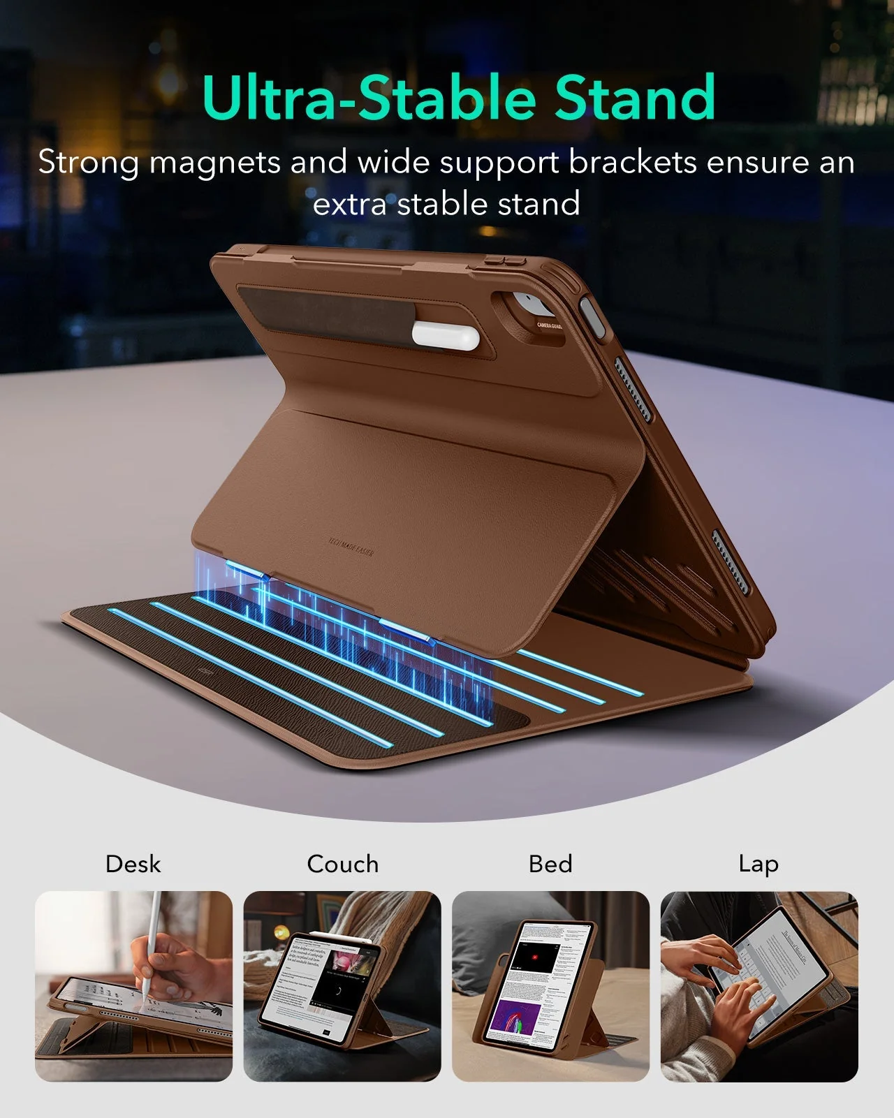 iPad Air 13ʺ (2024) Shift Magnetic Case - Brown - Image 3