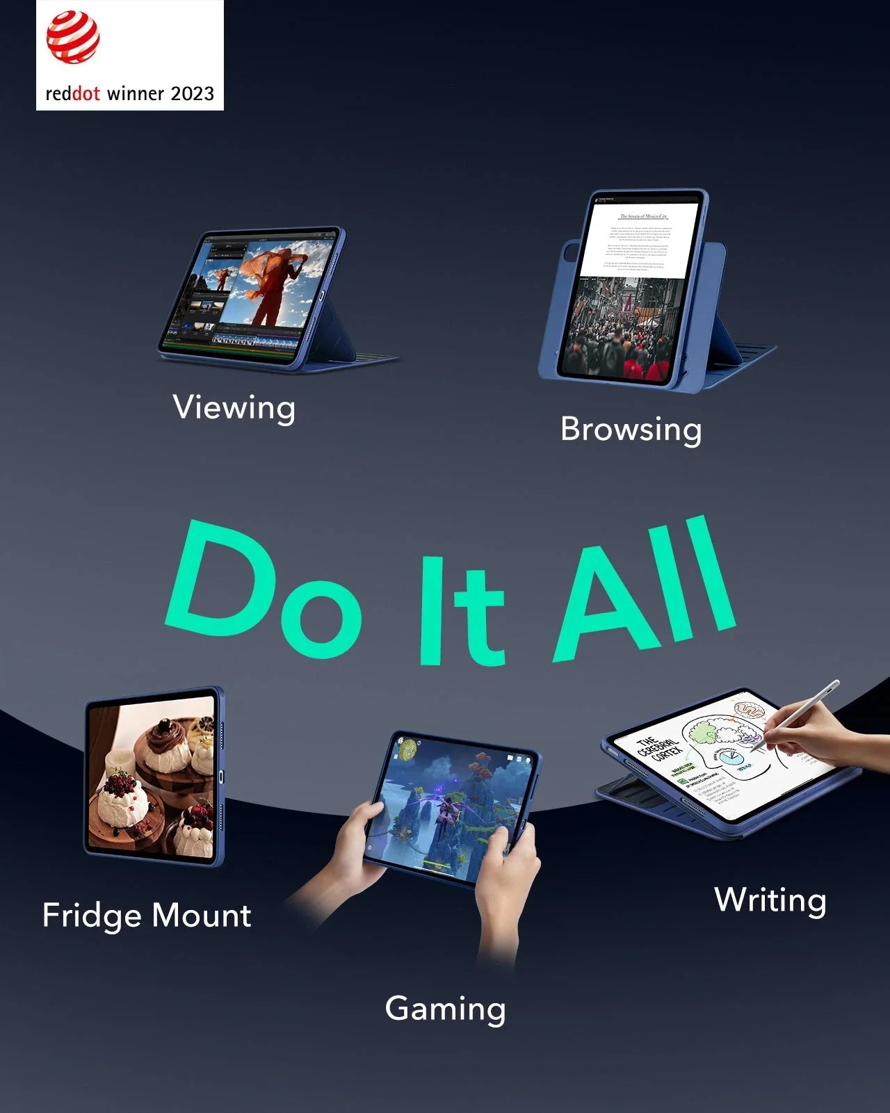 iPad Air 13ʺ (2024) Shift Transformation Bundle - Navy Blue - Image 4