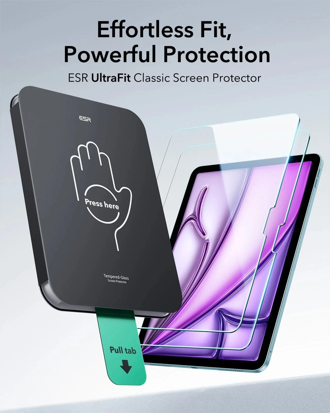 iPad Air 13" (2024) UltraFit Classic Screen Protector - 2 Pack - Image 3