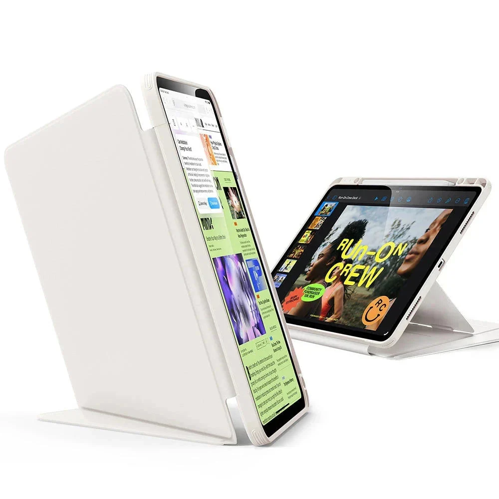 iPad Air 13" (2025) Flip Magnetic Case with Pencil Holder - Starlight - Image 3